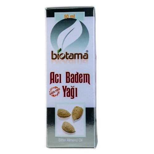 Acı Badem Yağı (Soğuk Sıkım) (Biotama) | 50 ml - onsbazaar.com