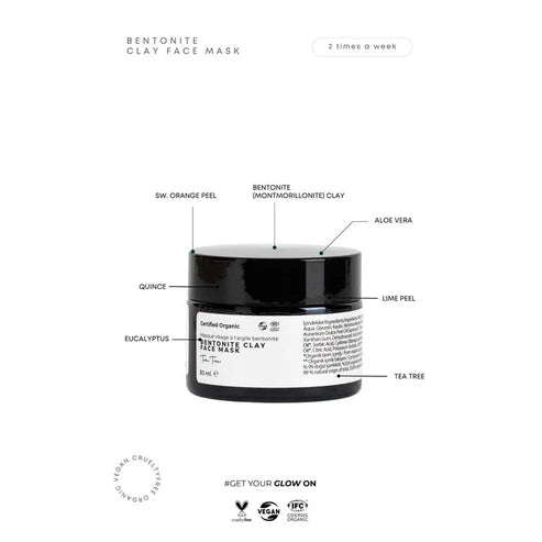 Bentonite Cilt Tonu Eşitleyici Kil Maskesi 50 ml - onsbazaar.com