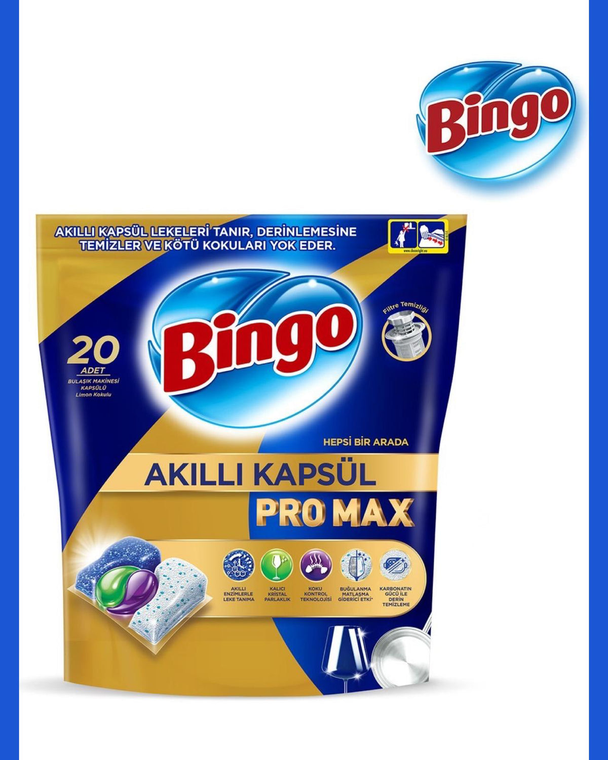 Bingo Akıllı Kapsül Pro Max Bulaşık Makinesi Deterjanı Tableti - onsbazaar.com