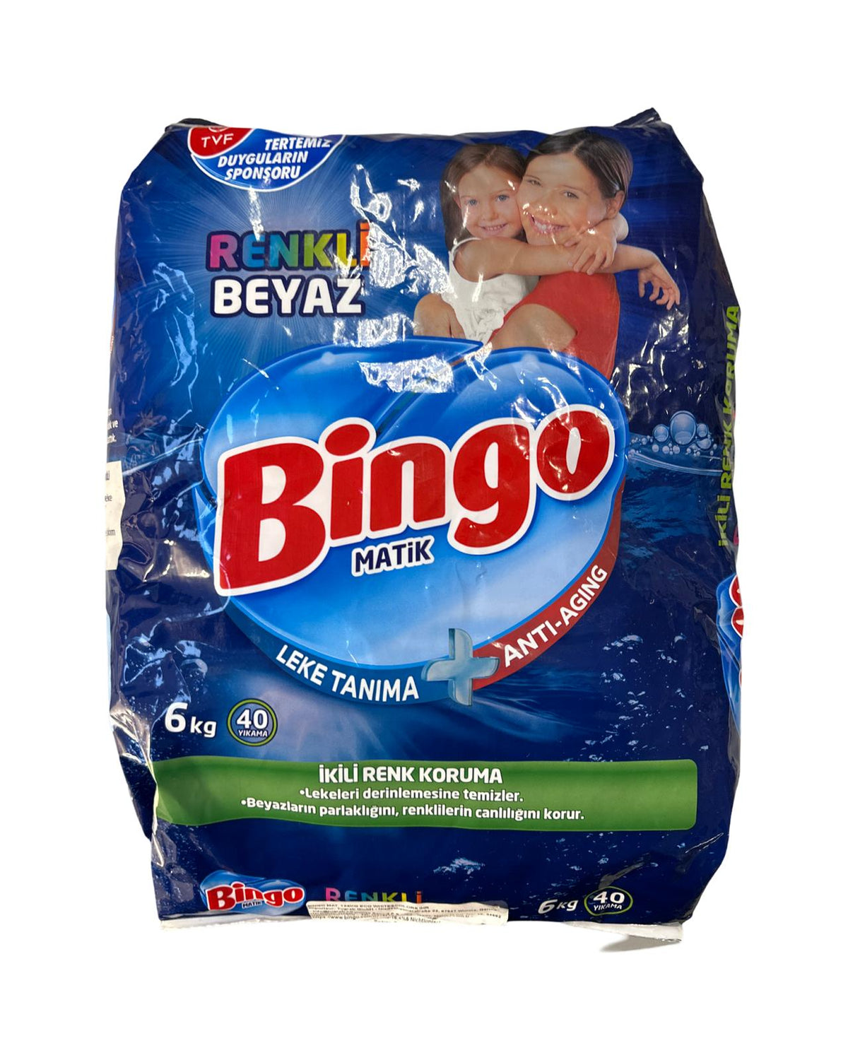 Bingo Matik Toz Deterjan (Renkli ve Beyaz) 6 kg - 40 Yıkama - onsbazaar.com