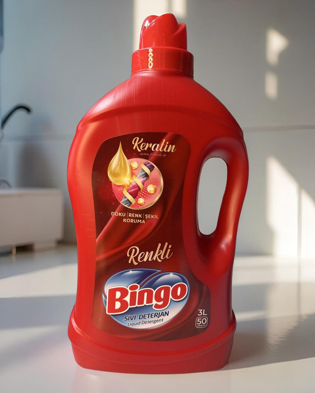 Bingo Sıvı Çamaşır Deterjanı – Renkliler İçin – Keratinli | 2 lt / 3 lt - onsbazaar.com
