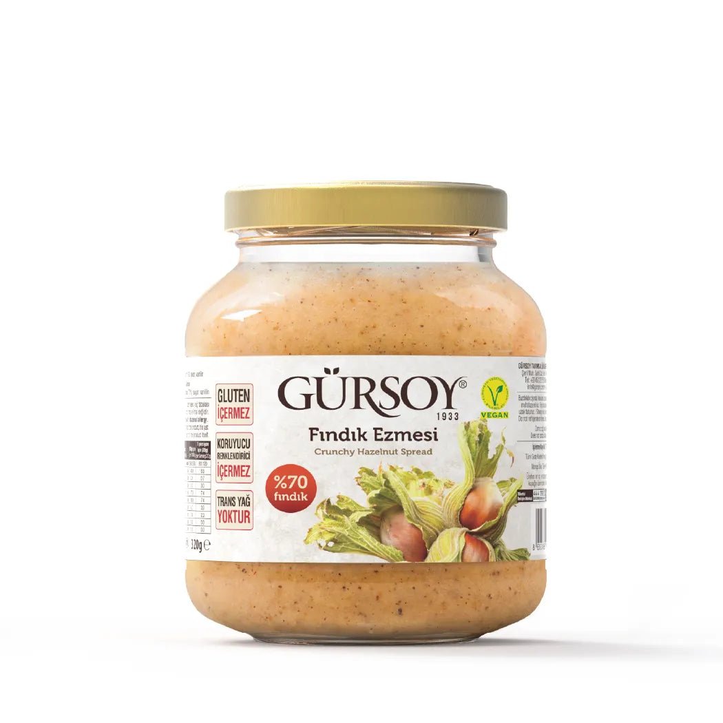 Gürsoy Fındık Ezmesi (Vegan) (%70 Fındık) 320g - onsbazaar.com