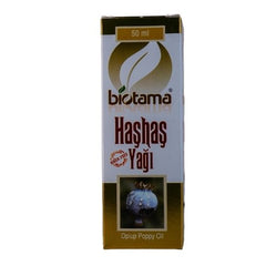 Haşhaş Yağı (Soğuk Sıkım) (Biotama) 50ml - onsbazaar.com