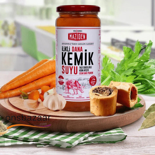 İlikli Dana Kemik Suyu (Doğal-Katkısız-Glutensiz) 480ml - 3 Adet - onsbazaar.com 1080