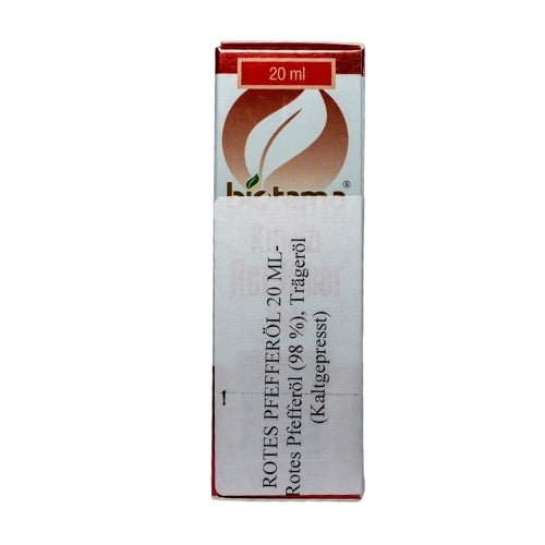 Kırmızı Acı Biber Yağı (Soğu Sıkım) (Biotama) 20ml - onsbazaar.com