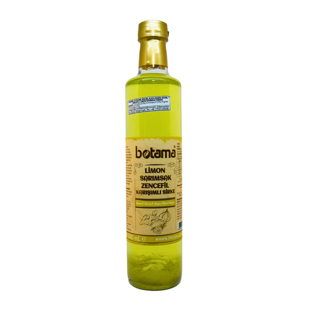 Zencefilli Limon Sarımsak Sirkesi (Katkısız)(Biotama) 500 ml -2 Adet - onsbazaar.com