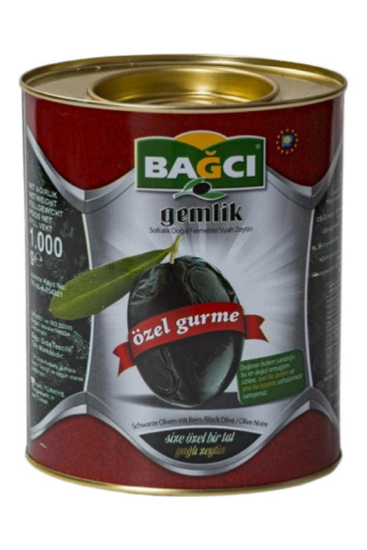 Bağcı Gemlik Özel Gurme Siyah Zeytin 1kg - onsbazaar.com 683