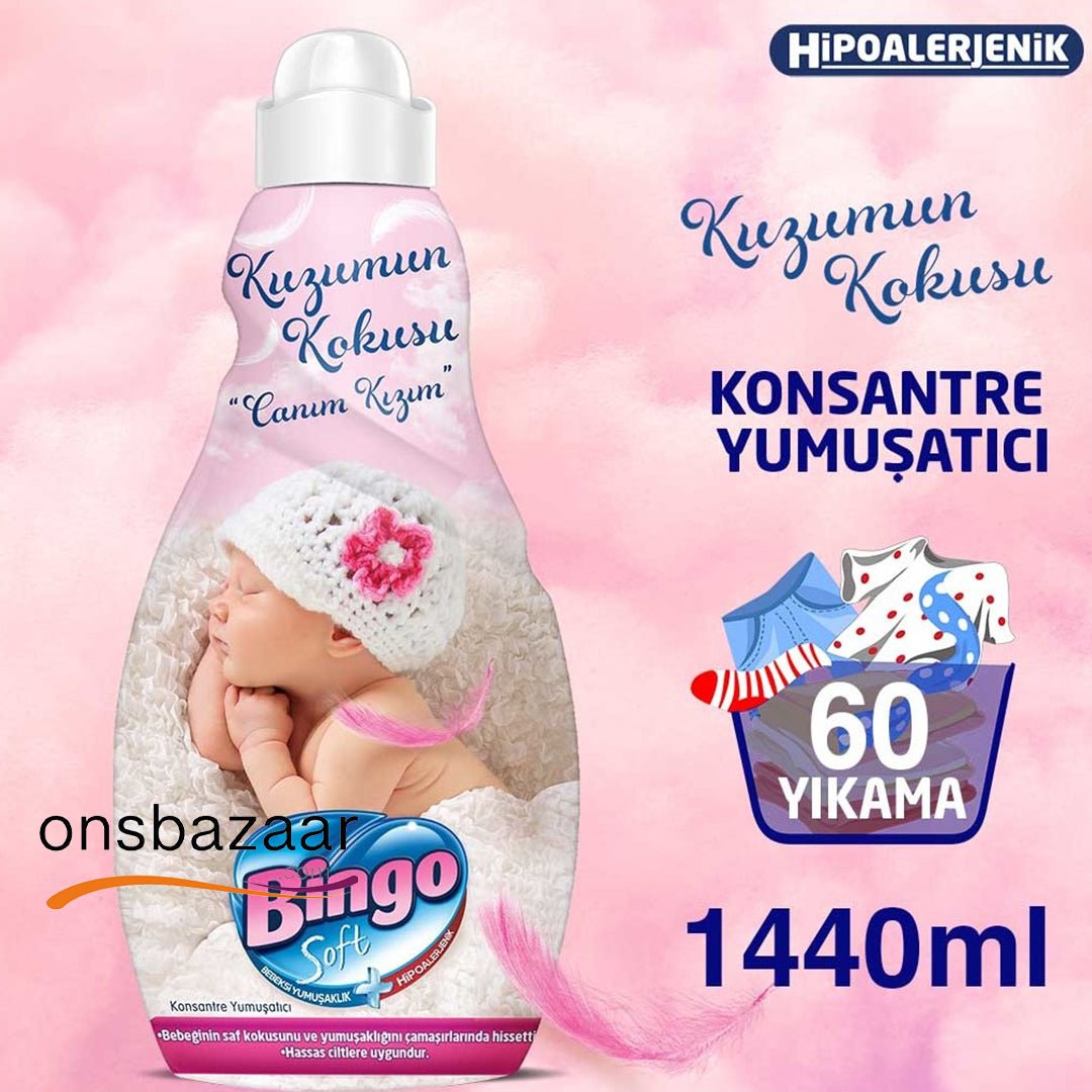 Bingo Soft Bebek Ferahlığı Canım Kızım Yumuşatıcı 1140ml - onsbazaar.com