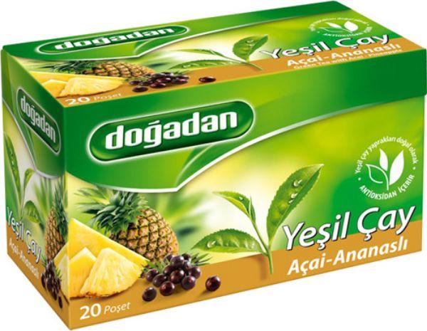 Doğadan Yeşil Çay Açai Ananas Karışımı - 20 Poşet - onsbazaar.com