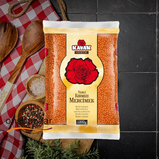 Güllü Yerli Kırmızı Mercimek (Kavak) 1kg - onsbazaar.com 1080