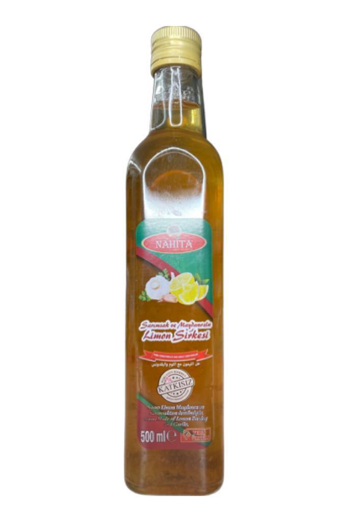 Katkısız Sarımsaklı ve Maydanozlu Limon Sirkesi 500 ml - onsbazaar.com